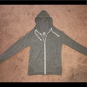 Grey Full-Zip Hoodie
